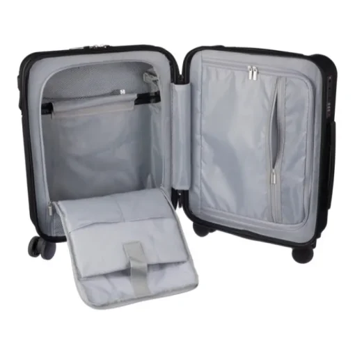 Gift Campaign Trolley in ABS con tasca frontale per pc, lucchetto e attacco USB> Valigie E Trolley