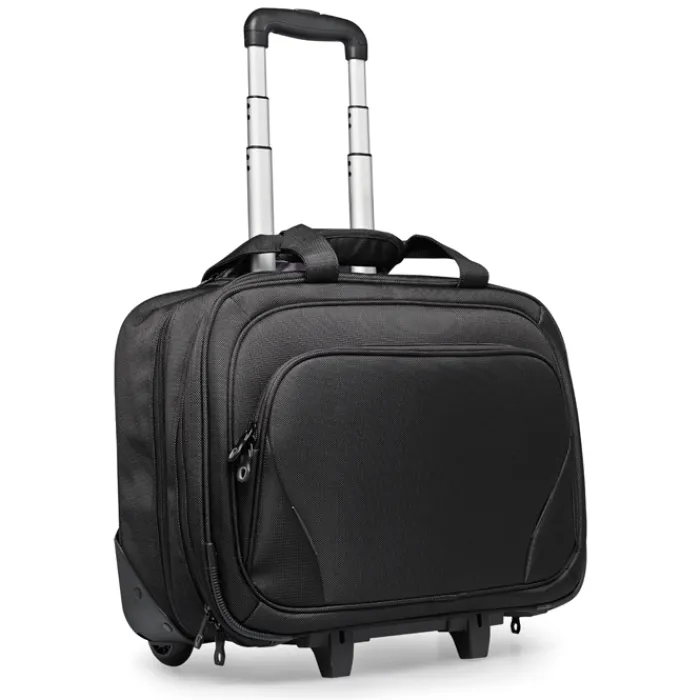 Gift Campaign Trolley personalizzati in poliestere con tasca per laptop 17'' Executive> Valigie E Trolley