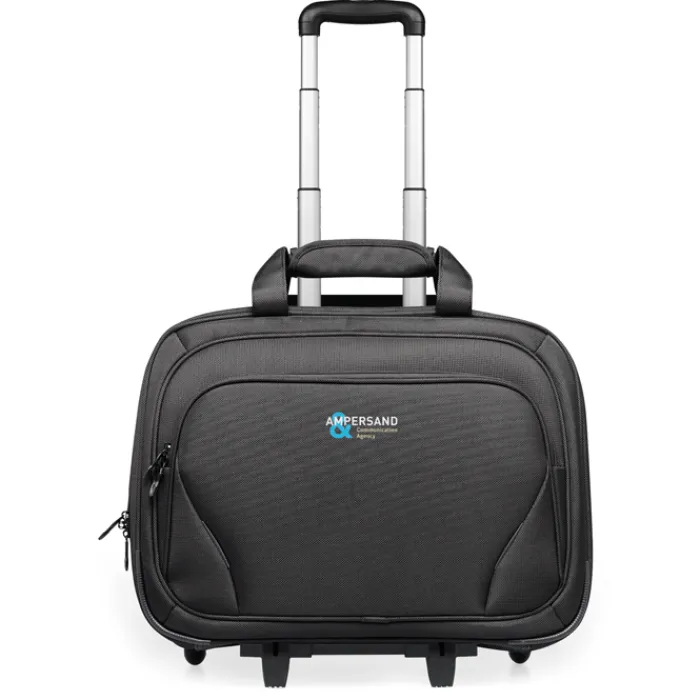 Gift Campaign Trolley personalizzati in poliestere con tasca per laptop 17'' Executive> Valigie E Trolley