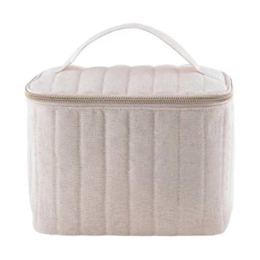 Gift Campaign Trousse con cerniera dorata in cotone riciclato e poliestere 180 g/m2> Beauty Case Personalizzati
