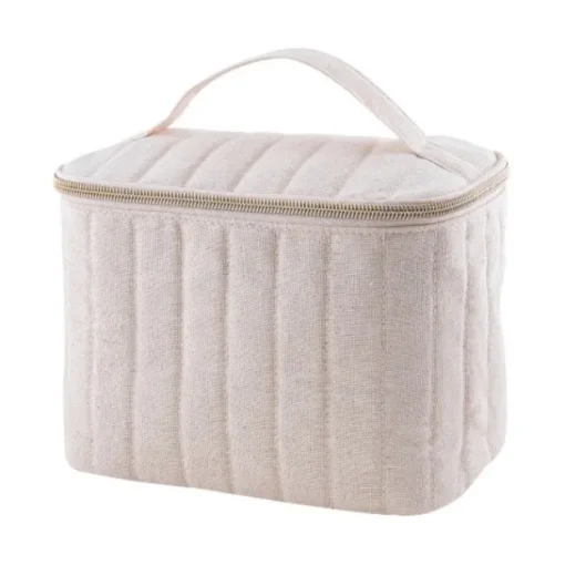 Gift Campaign Trousse con cerniera dorata in cotone riciclato e poliestere 180 g/m2> Beauty Case Personalizzati