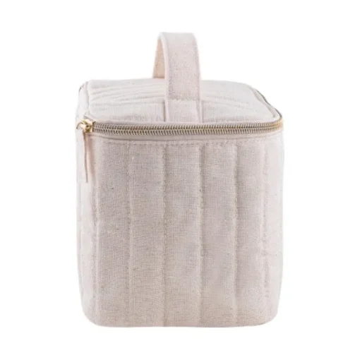 Gift Campaign Trousse con cerniera dorata in cotone riciclato e poliestere 180 g/m2> Beauty Case Personalizzati