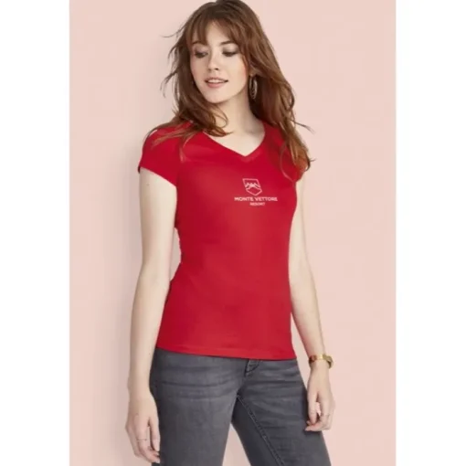 Gift Campaign T-shirt aderente da donna con scollo a V cotone 150g/m2 SOL'S Moon> Magliette Personalizzate