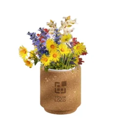 Gift Campaign Vasetti personalizzati con bicchiere, substrato e semi di fiori di campo></noscript> Vasetti Con Semi