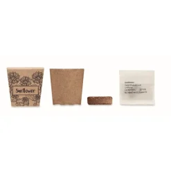 Gift Campaign Vasetto biodegradabile con semi di girasole e terriccio prodotto in UE></noscript> Vasetti Con Semi