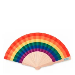 Gift Campaign Ventagli da personalizzare con motivo arcobaleno Rainbow Fan></noscript> Ventagli