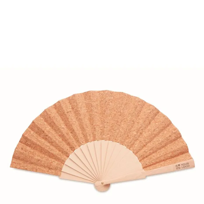 Gift Campaign Ventagli in legno e sughero da personalizzare con logo Cork> Ventagli