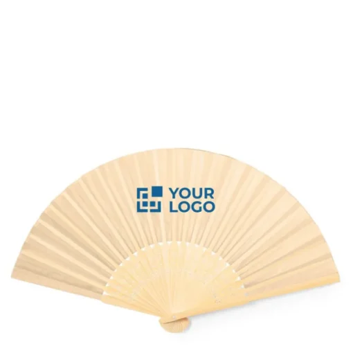 Gift Campaign Ventagli personalizzati con stecche di bambù dai toni naturali> Ventagli