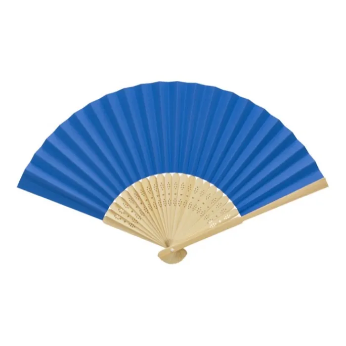 Gift Campaign Ventaglio in bambù e carta con decorazioni perforate sulle stecche> Ventagli