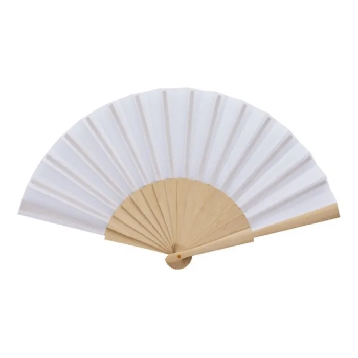 Gift Campaign Ventaglio in legno e poliestere completamente liscio> Ventagli
