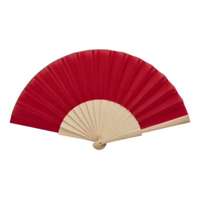 Gift Campaign Ventaglio in legno e poliestere completamente liscio> Ventagli