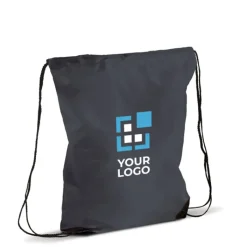 Gift Campaign Zainetto a sacca in rPET 210T con dettagli neri agli angoli></noscript> Sacche Personalizzate