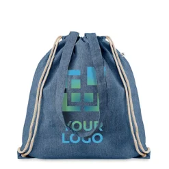 Gift Campaign Zainetto a sacca manici lunghi effetto denim in cotone 140g/m2 Reciclo></noscript> Gadget Ecologici|Sacche Personalizzate