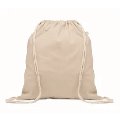 Gift Campaign Zainetto a sacca naturale in cotone riciclato ed rPET 140g/m²> Sacche Personalizzate