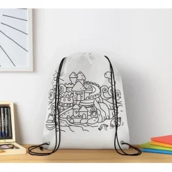 Gift Campaign Zainetto a sacca per bambini colorabile e pennarelli inclusi Color Fun><noscript><img width=