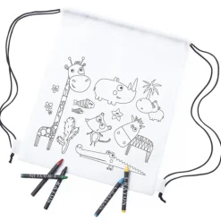 Gift Campaign Zainetto a sacca per bambini colorabile soggetti animali Safari (Kids)><noscript><img width=