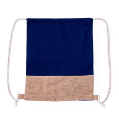 Gift Campaign Zainetto a sacco bicolore in 100% cotone con base in juta 120g/m2></noscript> Sacche Personalizzate