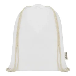 Gift Campaign Zainetto con corde in cotone riciclato certificato resistente 140g/m²> Sacche Personalizzate|Shopper In Cotone Personalizzate