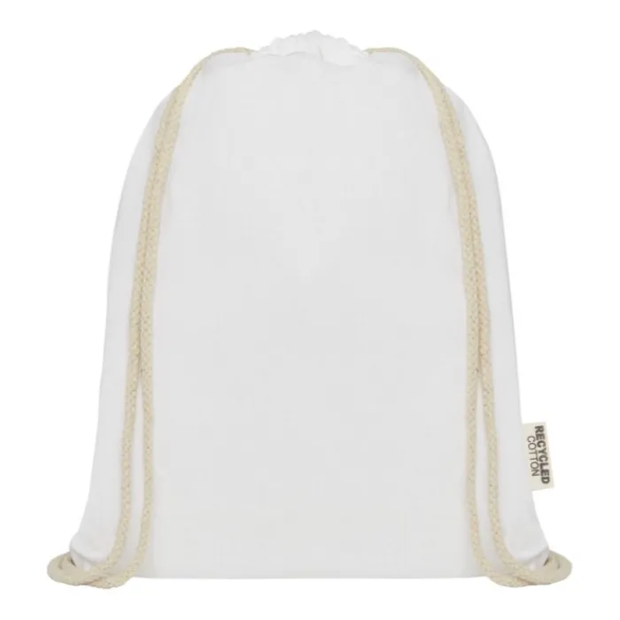 Gift Campaign Zainetto con corde in cotone riciclato certificato resistente 140g/m²> Sacche Personalizzate|Shopper In Cotone Personalizzate