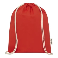 Gift Campaign Zainetto con corde in cotone riciclato certificato resistente 140g/m²><noscript><img width=