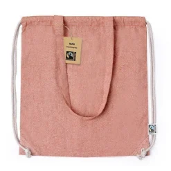 Gift Campaign Zainetto con coulisse e manici lunghi in cotone GRS 140 g/m² Fairtrade></noscript> Sacche Personalizzate|Shopper In Cotone Personalizzate