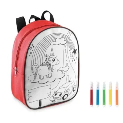 Gift Campaign Zainetto con logo per bambini colorabile con colori inclusi Color Time></noscript> Zaini Per Bambini