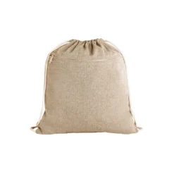 Gift Campaign Zainetto coulisse cotone riciclato con tasca 140 g/m2 Neutral Colors><noscript><img width=