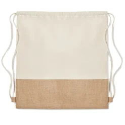 Gift Campaign Zainetto promozionale doppio materiale manici lunghi 160g/m² Natural></noscript> Sacche Personalizzate