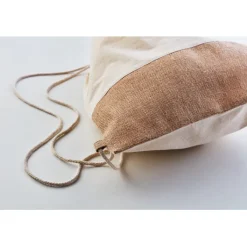 Gift Campaign Zainetto promozionale doppio materiale manici lunghi 160g/m² Natural></noscript> Sacche Personalizzate