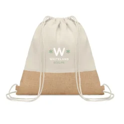 Gift Campaign Zainetto promozionale doppio materiale manici lunghi 160g/m² Natural></noscript> Sacche Personalizzate