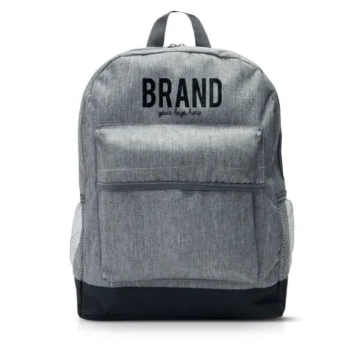 Gift Campaign Zaini con logo in poliestere 600D con base nera e tasca per pc da 13''> Zaini Porta Pc