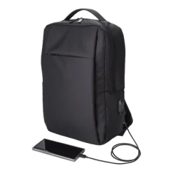 Gift Campaign Zaini porta pc promozionali con USB e tasca porta pc 16'' Power RPET><noscript><img width=