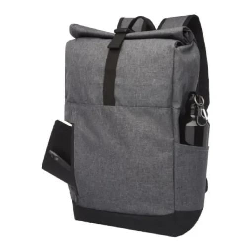 Gift Campaign Zaini promozionali imbottiti chiusura rollup e tasca pc 15,6'' Fintech> Zaini Porta Pc
