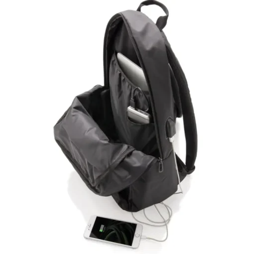 Gift Campaign Zaini promozionali spallacci regolabili con USB e porta pc 15'' Oslo> Zaini Porta Pc