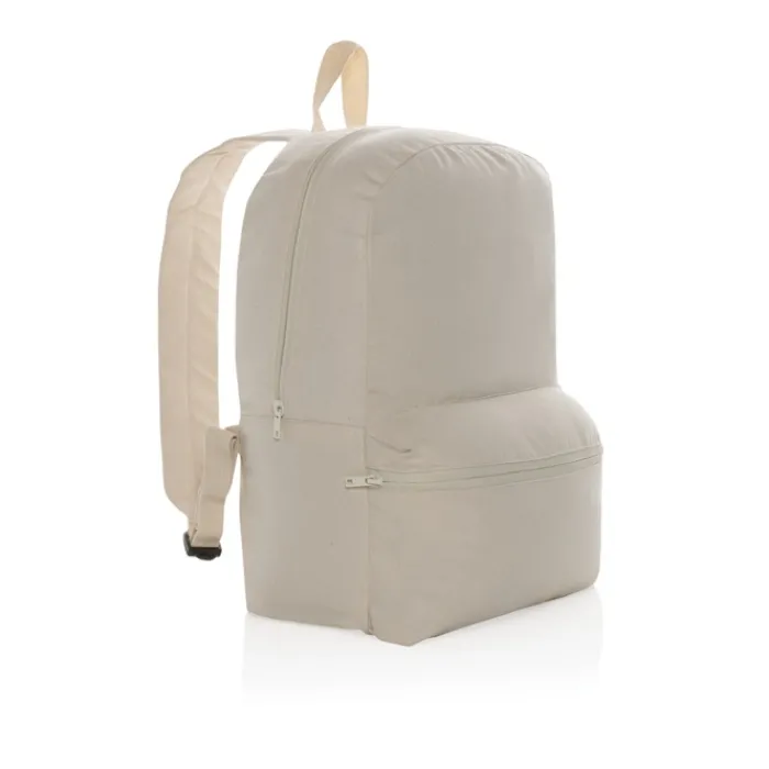 Gift Campaign Zaini pubblicitari riciclati colori naturali tela 285g/m2 EcoTrace Raw> Zaini Da Viaggio