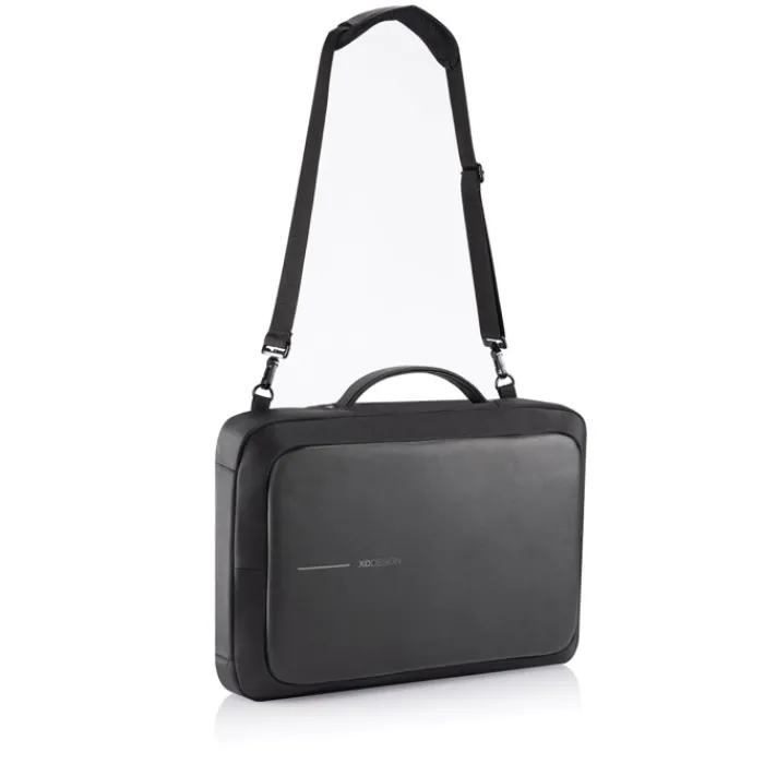 Gift Campaign Zaino antitaccheggio in rPET che si trasforma in valigetta per PC 16''> Zaini Porta Pc