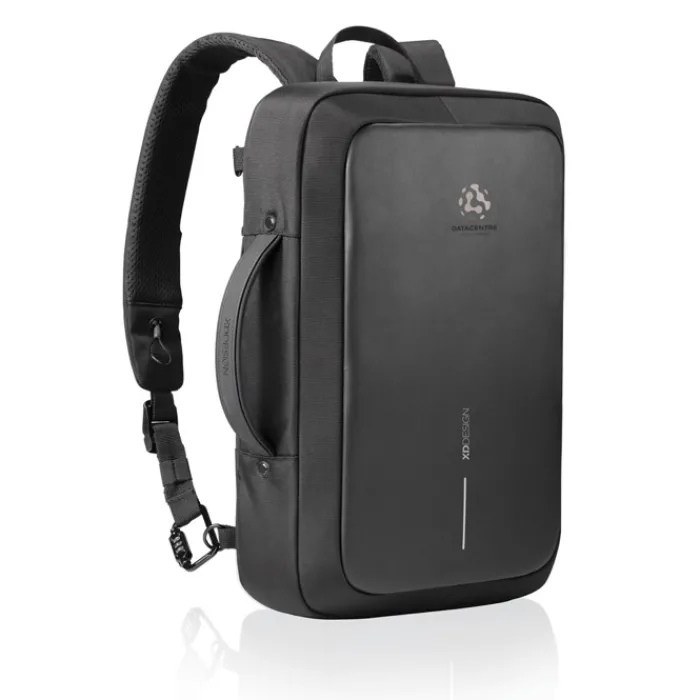 Gift Campaign Zaino antitaccheggio in rPET che si trasforma in valigetta per PC 16''> Zaini Porta Pc