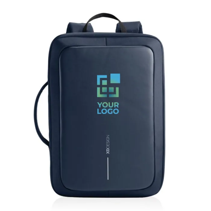 Gift Campaign Zaino antitaccheggio in rPET che si trasforma in valigetta per PC 16''> Zaini Porta Pc