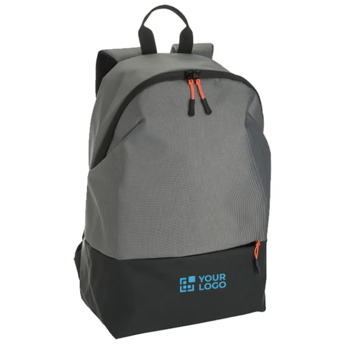 Gift Campaign Zaino bicolore in poliestere con tira zip colorati e tasca pc da 15''> Zaini Porta Pc