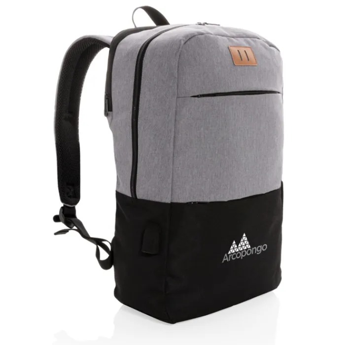 Gift Campaign Zaino con logo bicolore tasca frontale e scomparto pc 15,6'' Smart> Zaini Porta Pc