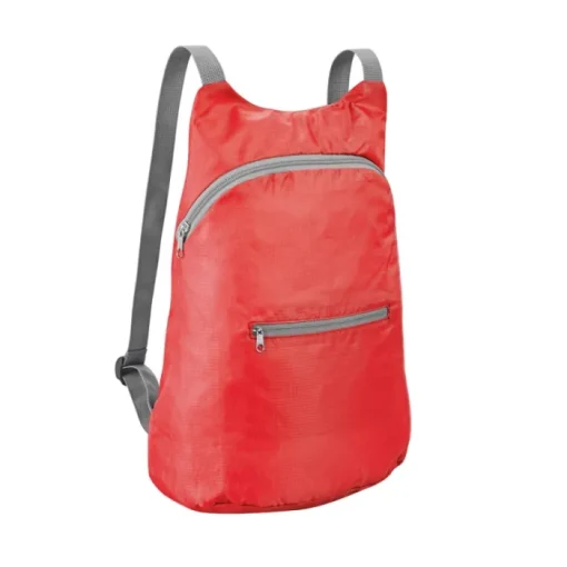 Gift Campaign Zaino con logo richiudibile tasca anteriore in più colori Basic Fold> Zaini Da Viaggio