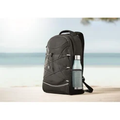 Gift Campaign Zaino cordini in tinta e dettagli riflettenti con tasche a rete RPET></noscript> Zaini Sportivi