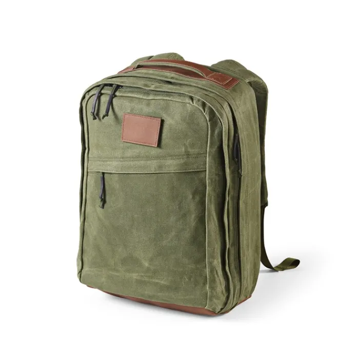 Gift Campaign Zaino da 27l con tasca per pc in cotone riciclato cerato da 230g/m2> Zaini Porta Pc|Zaini Da Viaggio