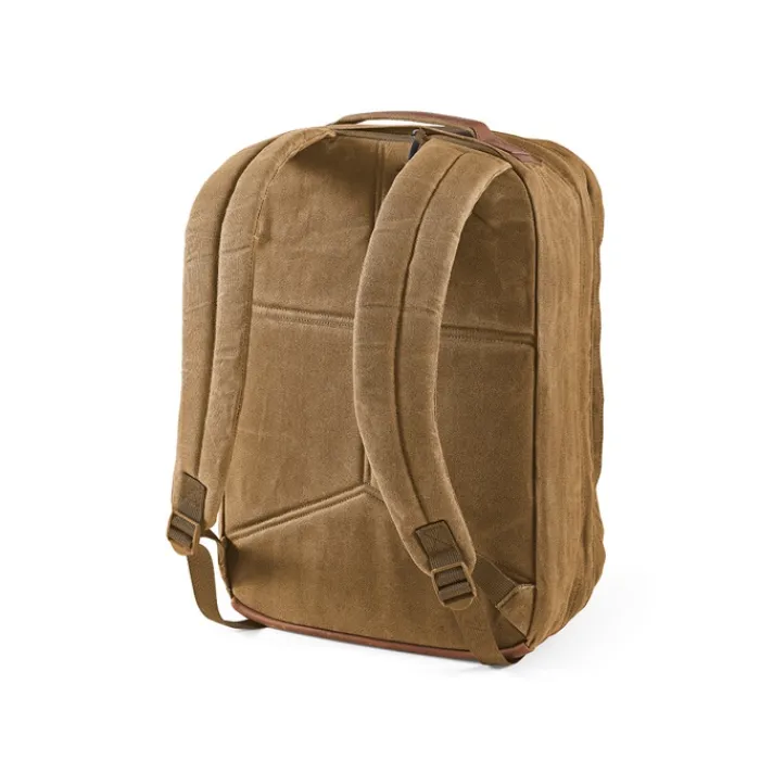 Gift Campaign Zaino da 27l con tasca per pc in cotone riciclato cerato da 230g/m2> Zaini Porta Pc|Zaini Da Viaggio