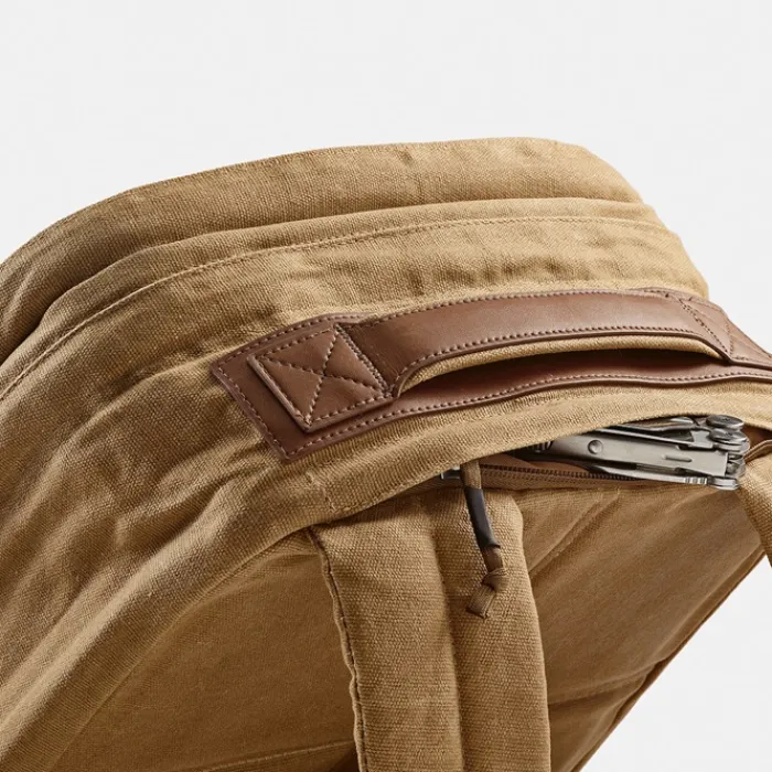 Gift Campaign Zaino da 27l con tasca per pc in cotone riciclato cerato da 230g/m2> Zaini Porta Pc|Zaini Da Viaggio