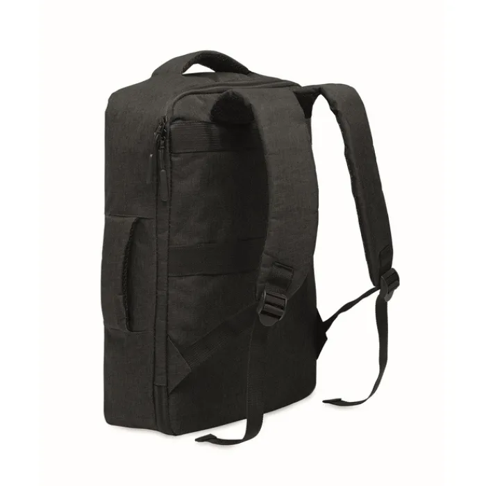 Gift Campaign Zaino in RPET con effetto mélange e supporto per trolley da 15''> Zaini Porta Pc