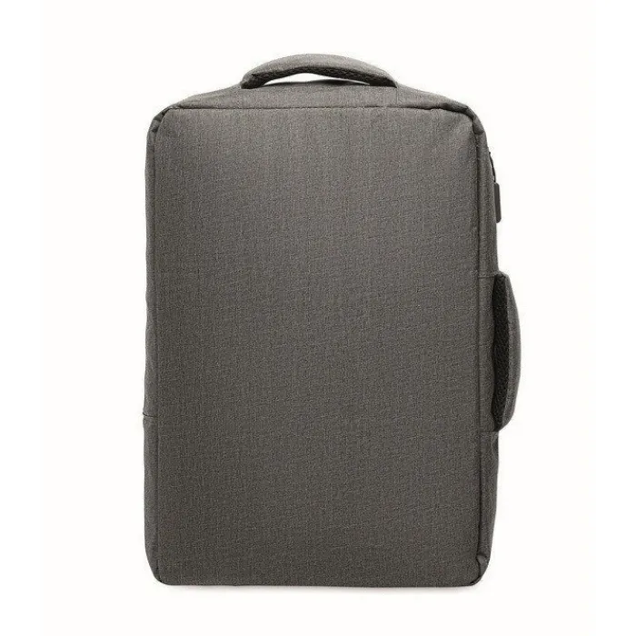 Gift Campaign Zaino in RPET con effetto mélange e supporto per trolley da 15''> Zaini Porta Pc