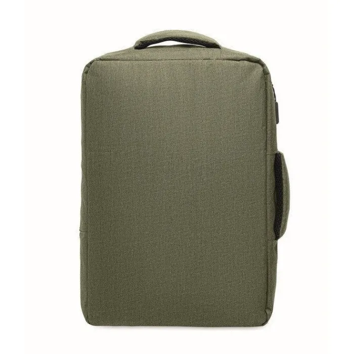 Gift Campaign Zaino in RPET con effetto mélange e supporto per trolley da 15''> Zaini Porta Pc