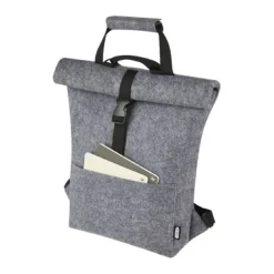 Gift Campaign Zaino multifunzionale roll top in feltro riciclato con logo 13l></noscript> Zaini Da Viaggio