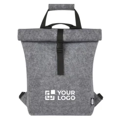 Gift Campaign Zaino multifunzionale roll top in feltro riciclato con logo 13l></noscript> Zaini Da Viaggio